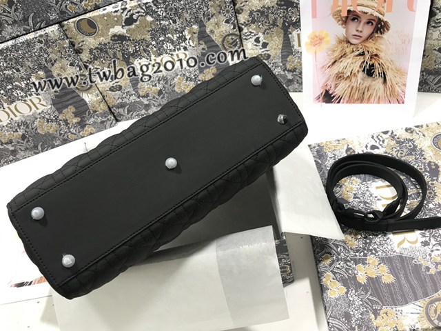 Dior专柜新款迪奥顶级原单Lady七格磨砂藤格纹牛皮翻盖手提女包 djfk1122